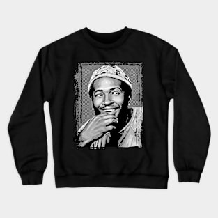 Marvin Gaye Halftones Grunge Crewneck Sweatshirt